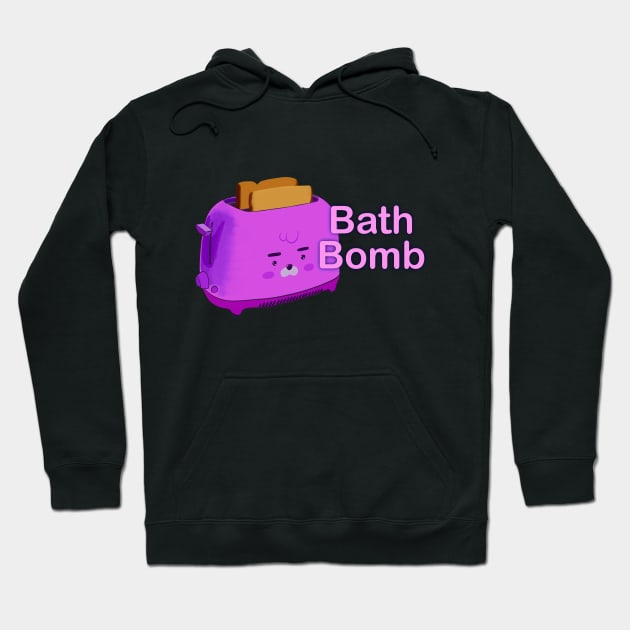 Retro inscription "Bath bomb" Hoodie by shikita_a